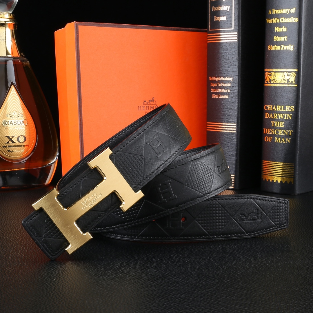 AAAA quality belt,3.8cm wide,without box,HB60 126 127 - qinlai888