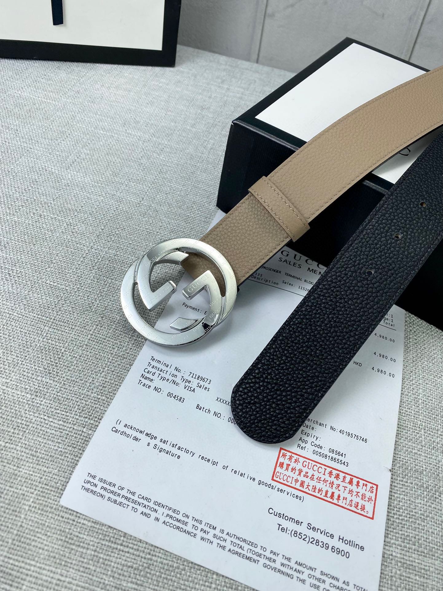 AAAA quality belt,3.8cm wide,without box,GB60 165 166 - qinlai888