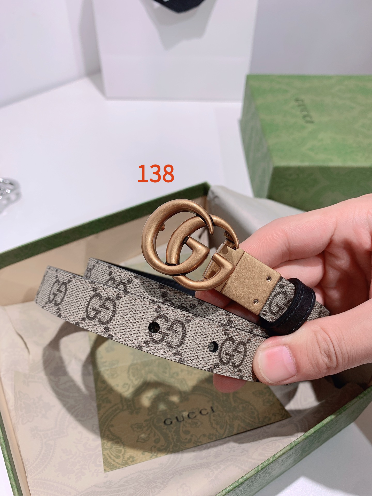 AAAA quality belt,2.0cm wide,without box,GB60 138 - qinlai888