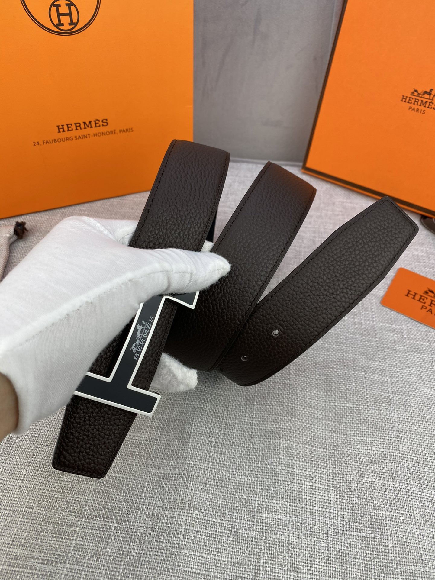 AAAA quality belt,3.8cm wide,without box,HB60 121 - qinlai888