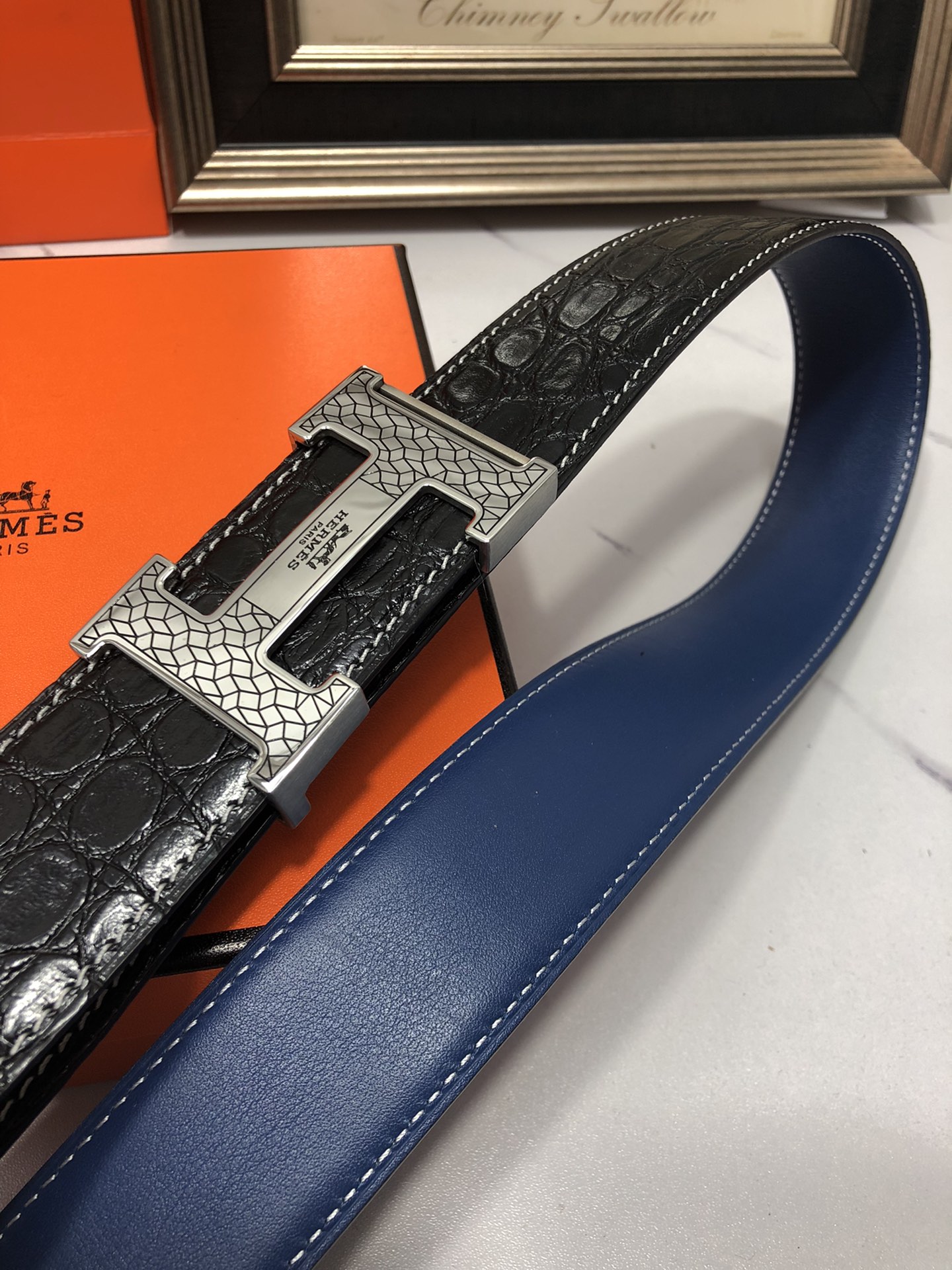AAAA quality belt,4.0cm wide,without box,HB60 123 - qinlai888