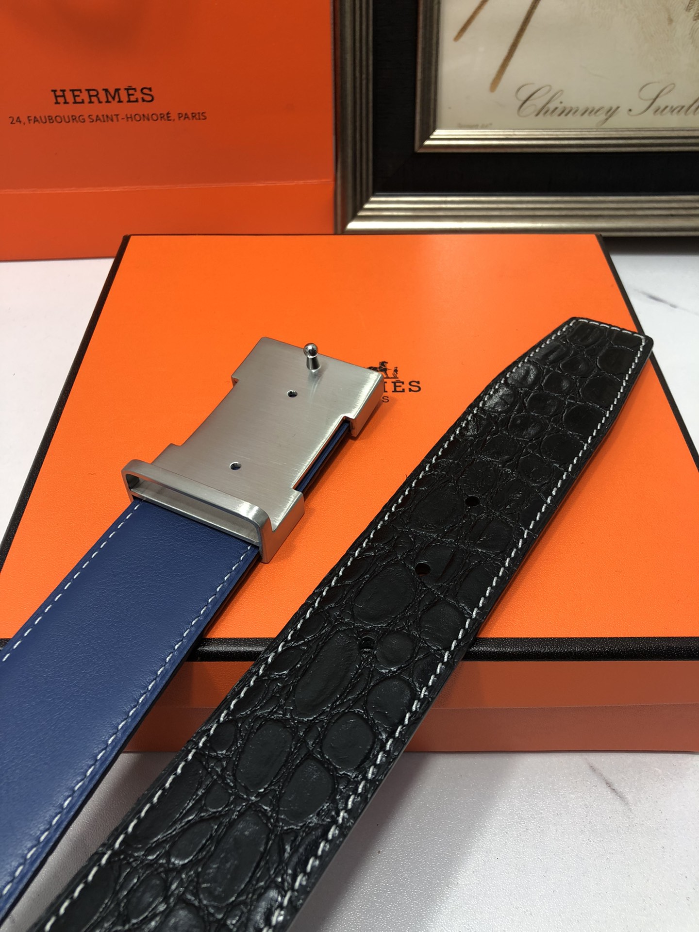 AAAA quality belt,4.0cm wide,without box,HB60 123 - qinlai888