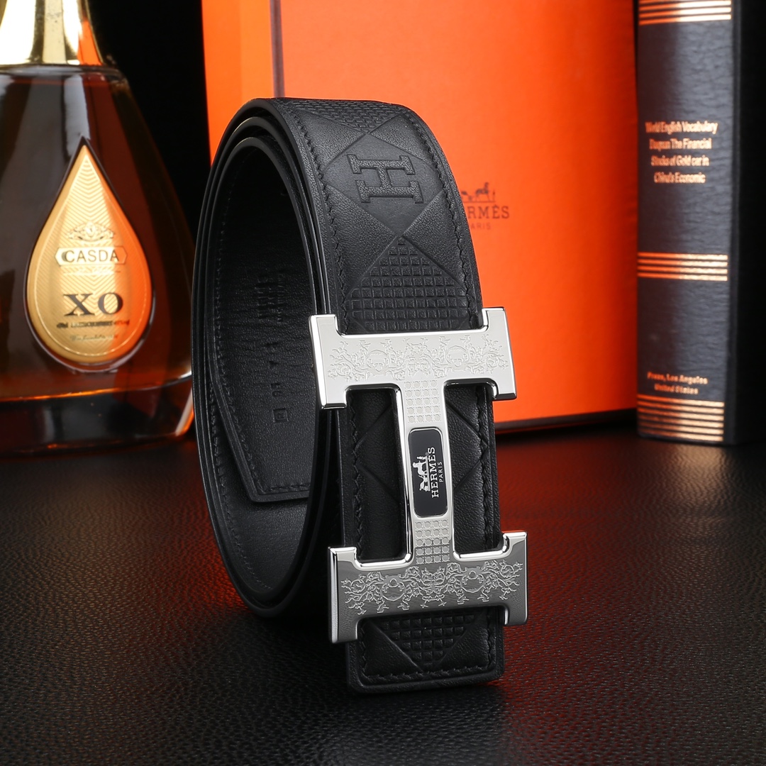AAAA quality belt,3.8cm wide,without box,HB60 124 125 - qinlai888