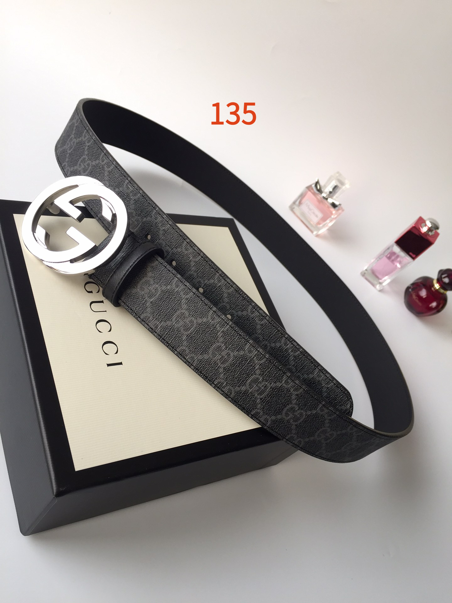 AAAA quality belt,3.8cm wide,without box,GB60 135 - qinlai888