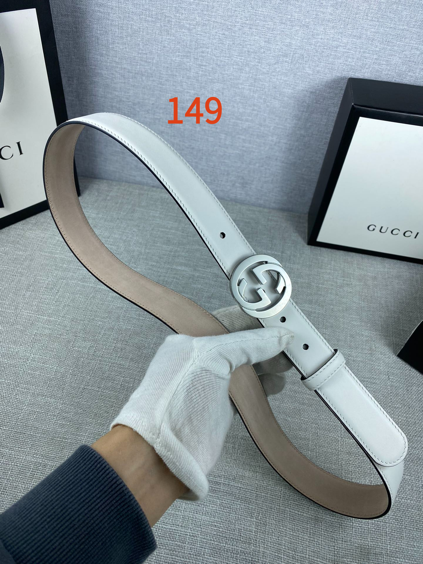 AAAA quality belt,3.0cm wide,without box,GB60 149 150 - qinlai888