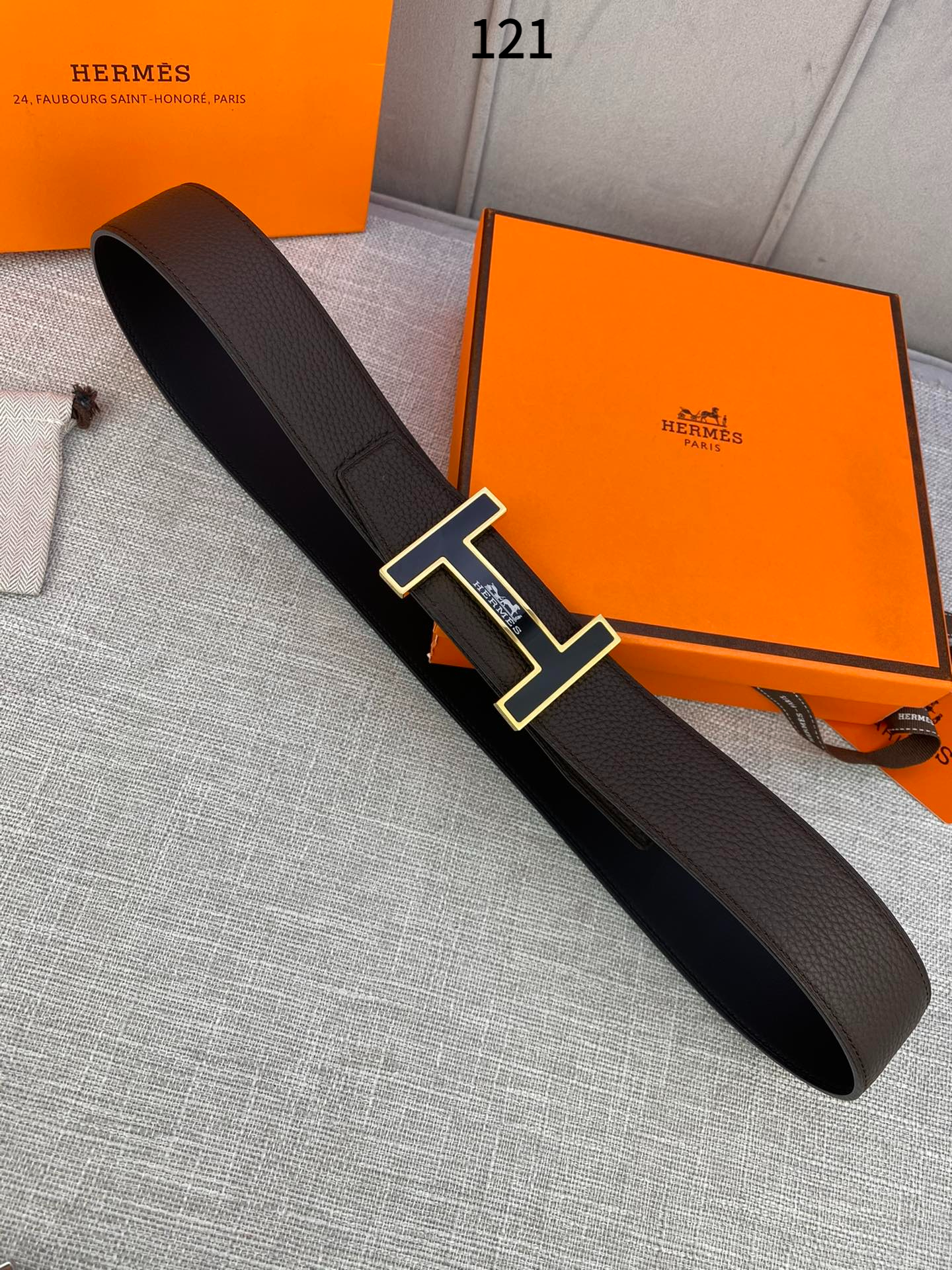 AAAA quality belt,3.8cm wide,without box,HB60 121 - qinlai888