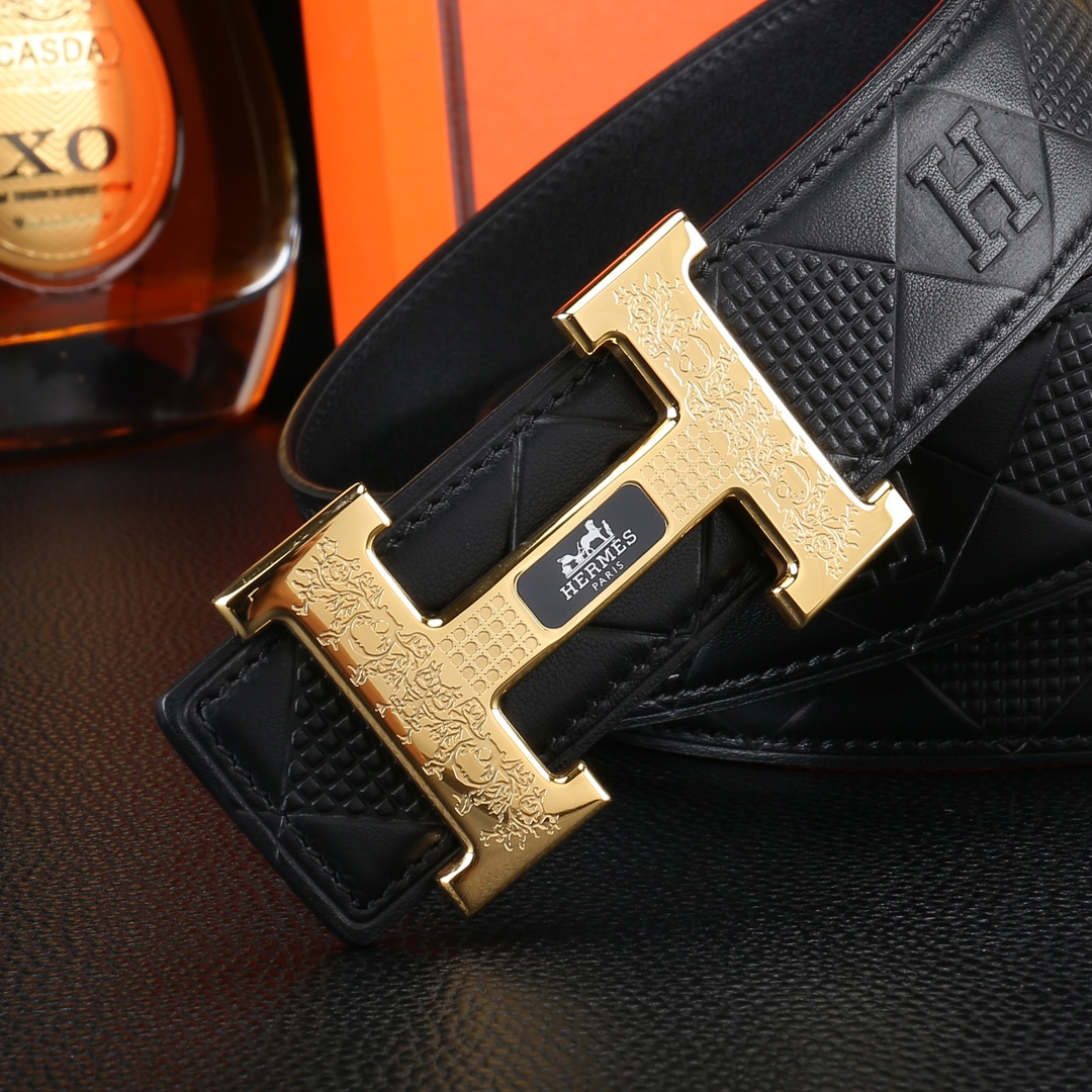 AAAA quality belt,3.8cm wide,without box,HB60 124 125 - qinlai888