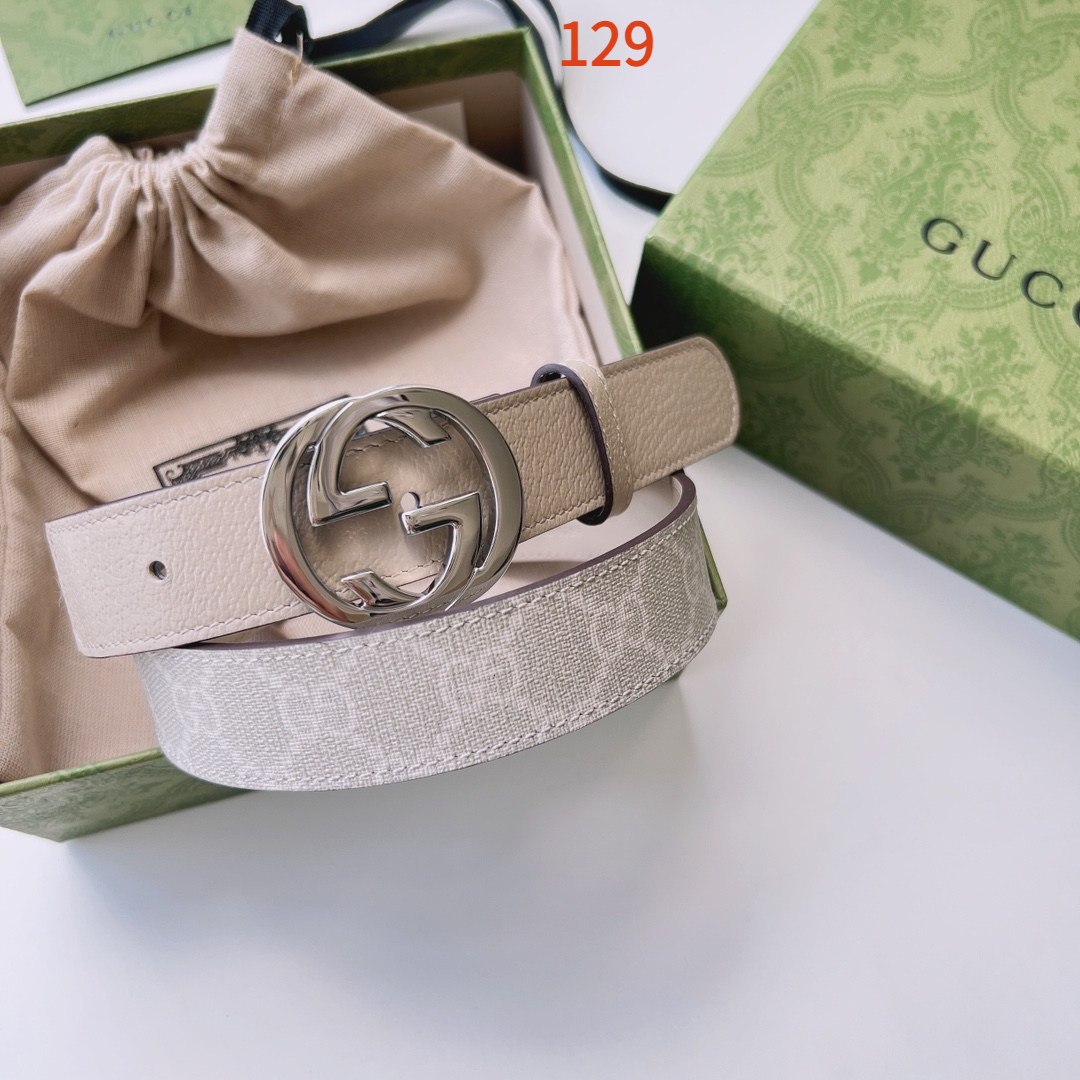 AAAA quality belt,3.0cm wide,without box,GB60 129 - qinlai888