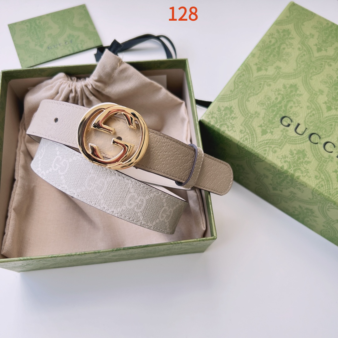 AAAA quality belt,3.0cm wide,without box,GB60 128 - qinlai888