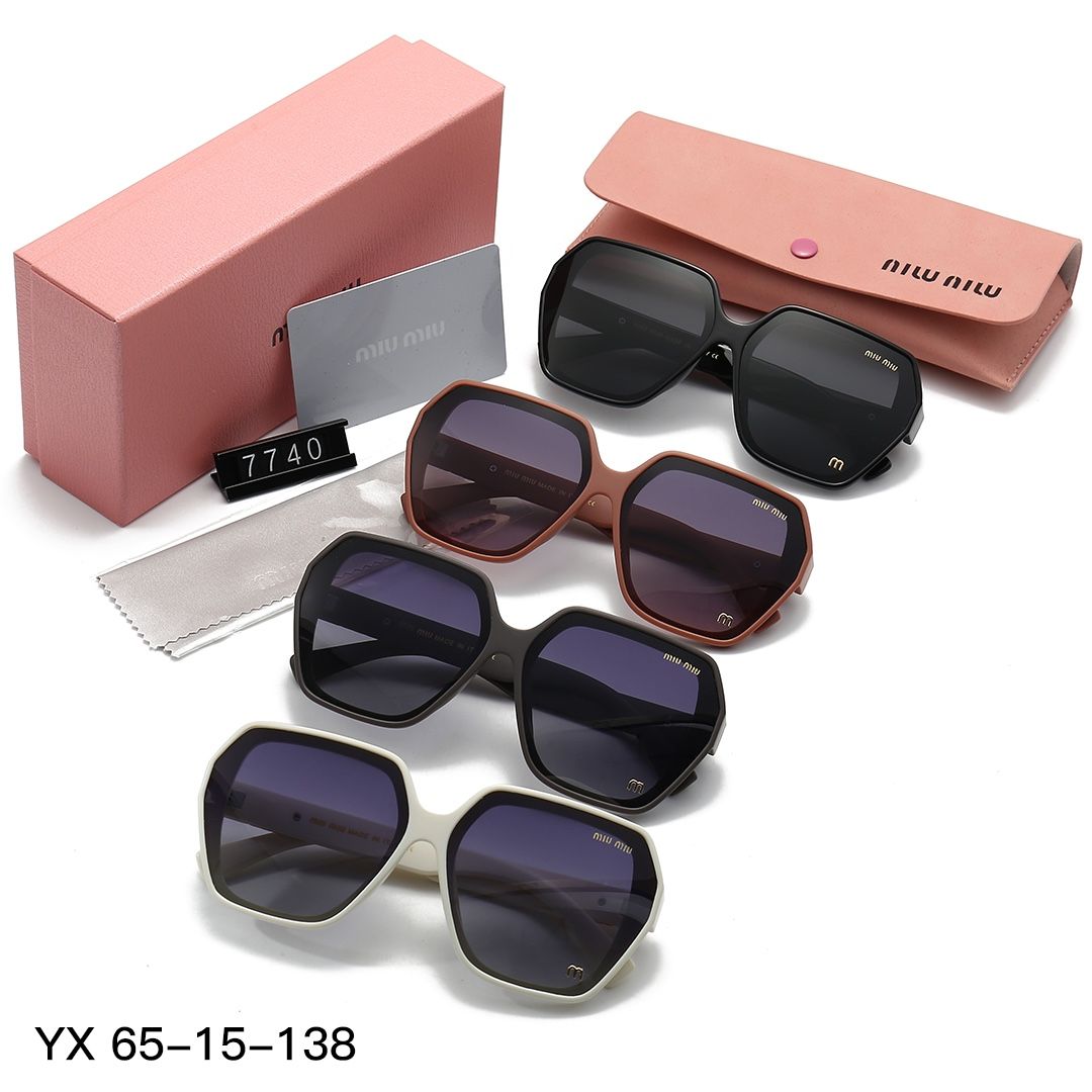 Sunglasses with the Box, SM25-7740 914 915 916 917 - qinlai888
