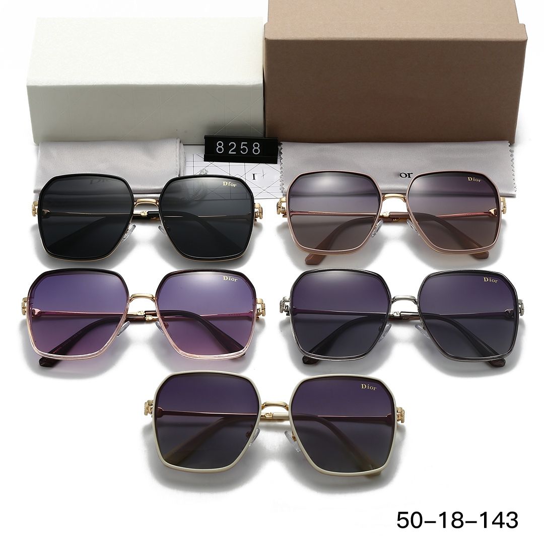 Sunglasses with the Box, SD25-8258 965 966 967 968 969 - qinlai888