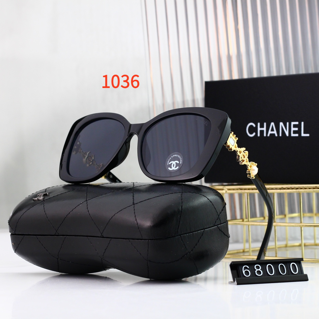 Sunglasses with the Box, SC25-68000 1036 1037 1038 1039 1040 1041 - qinlai888