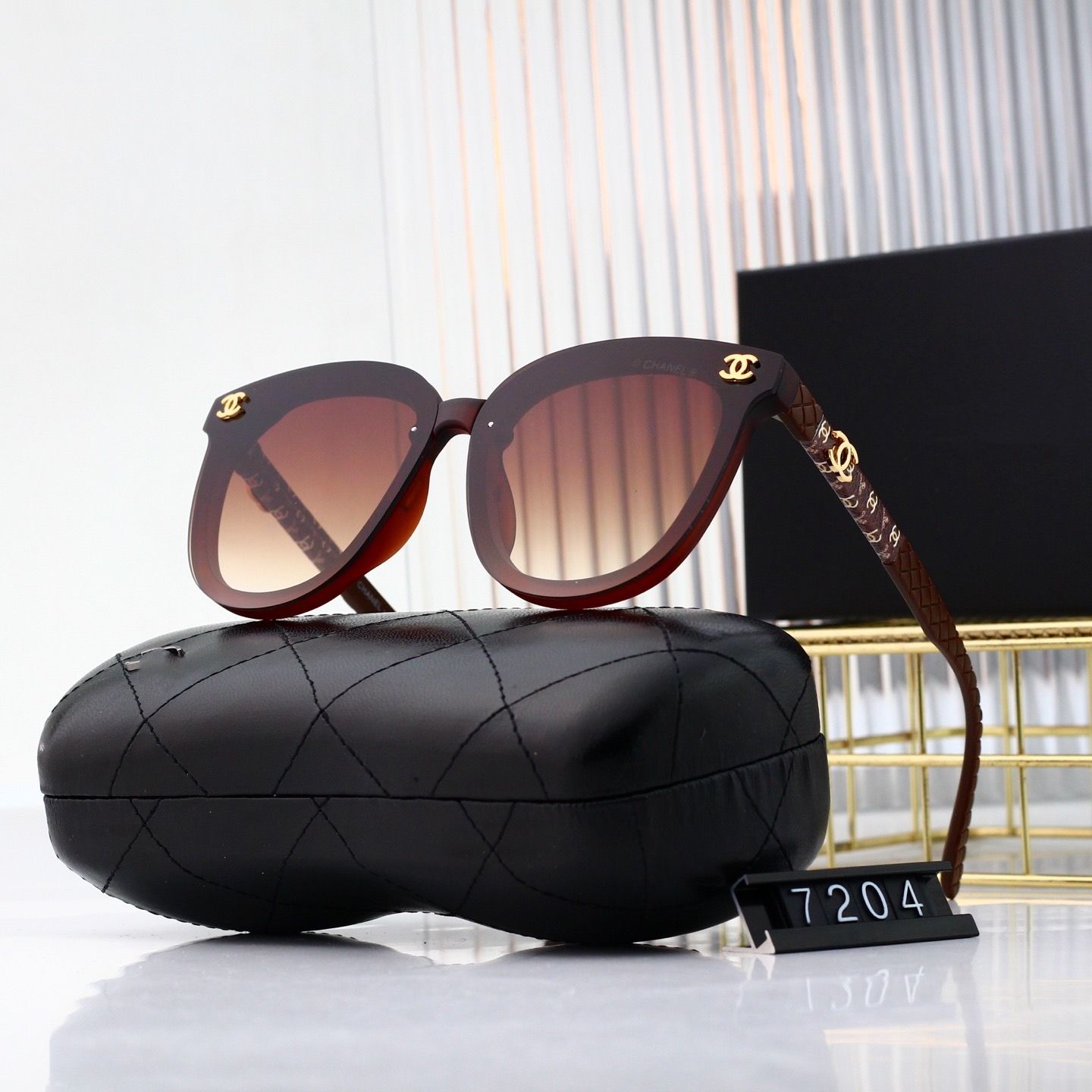 Sunglasses with the Box, SC23-7204 1042 1043 1044 1045 1046 - qinlai888