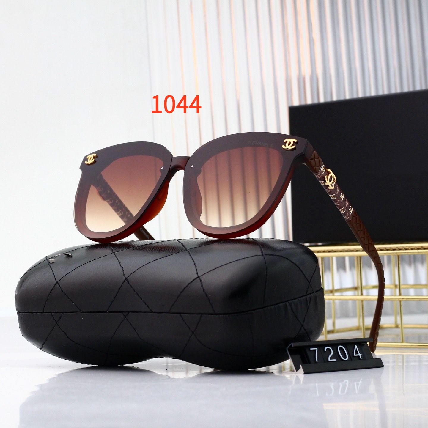 Sunglasses with the Box, SC23-7204 1042 1043 1044 1045 1046 - qinlai888