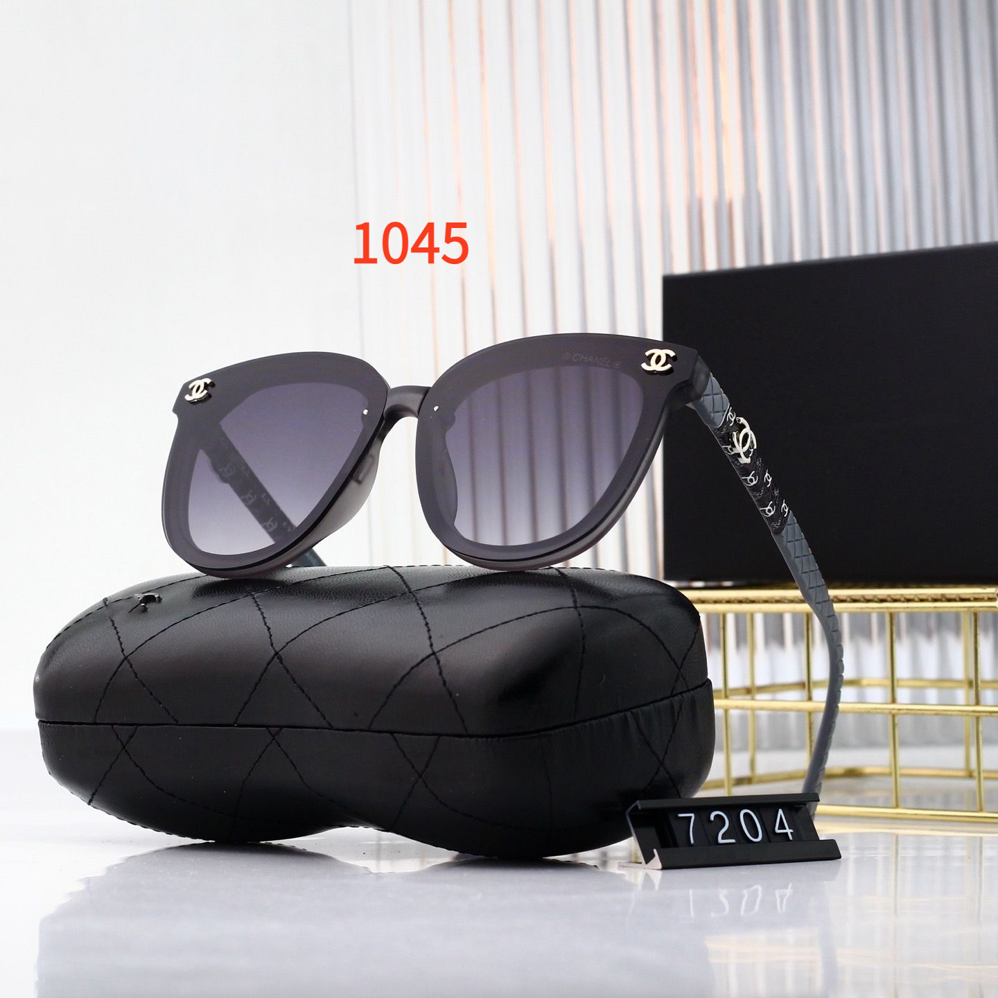 Sunglasses with the Box, SC23-7204 1042 1043 1044 1045 1046 - qinlai888