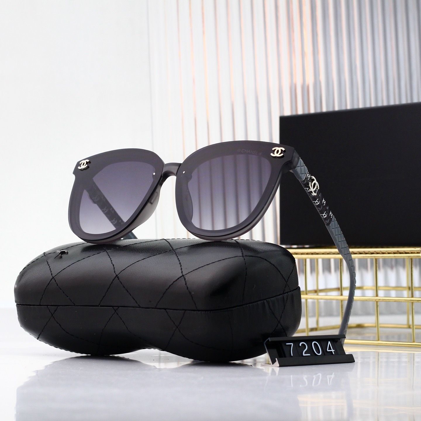 Sunglasses with the Box, SC23-7204 1042 1043 1044 1045 1046 - qinlai888