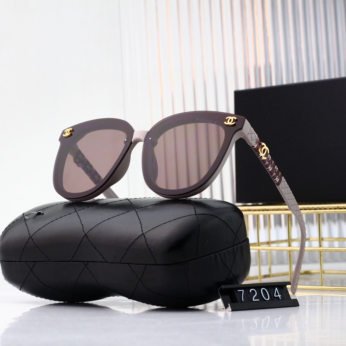 Sunglasses with the Box, SC23-7204 1042 1043 1044 1045 1046 - qinlai888