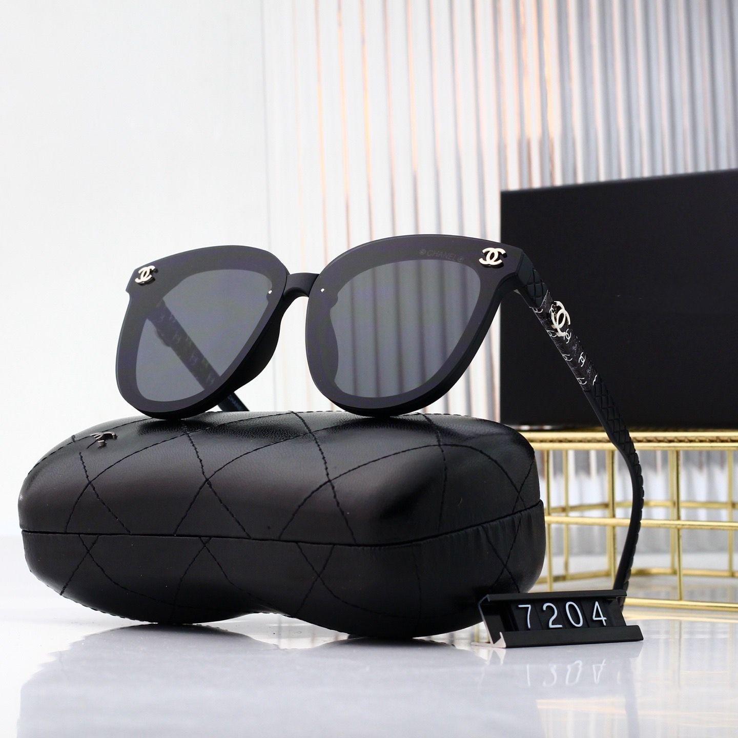 Sunglasses with the Box, SC23-7204 1042 1043 1044 1045 1046 - qinlai888