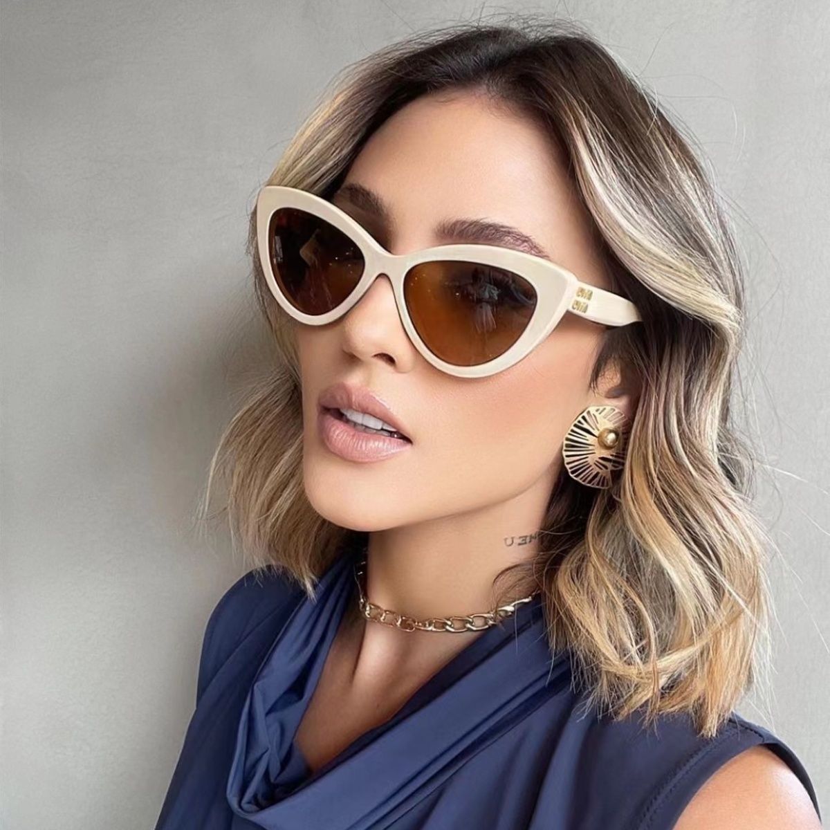 Sunglasses with the Box, SM23-6142 1096 1097 1098 1099 - qinlai888