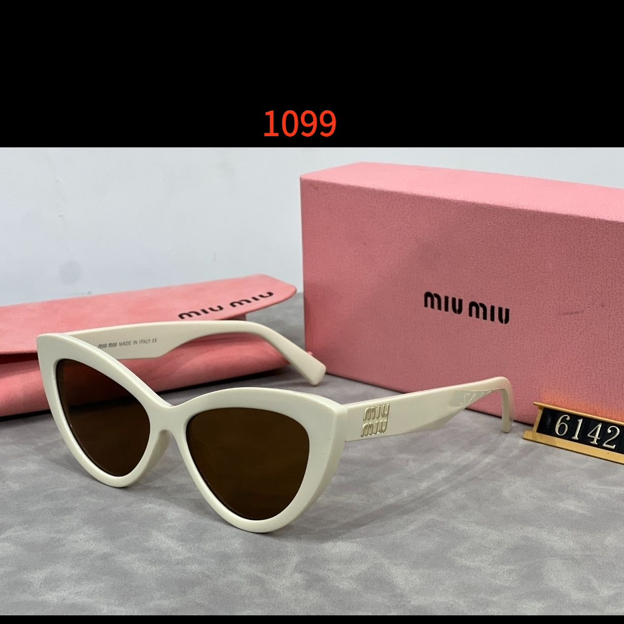 Sunglasses with the Box, SM23-6142 1096 1097 1098 1099 - qinlai888