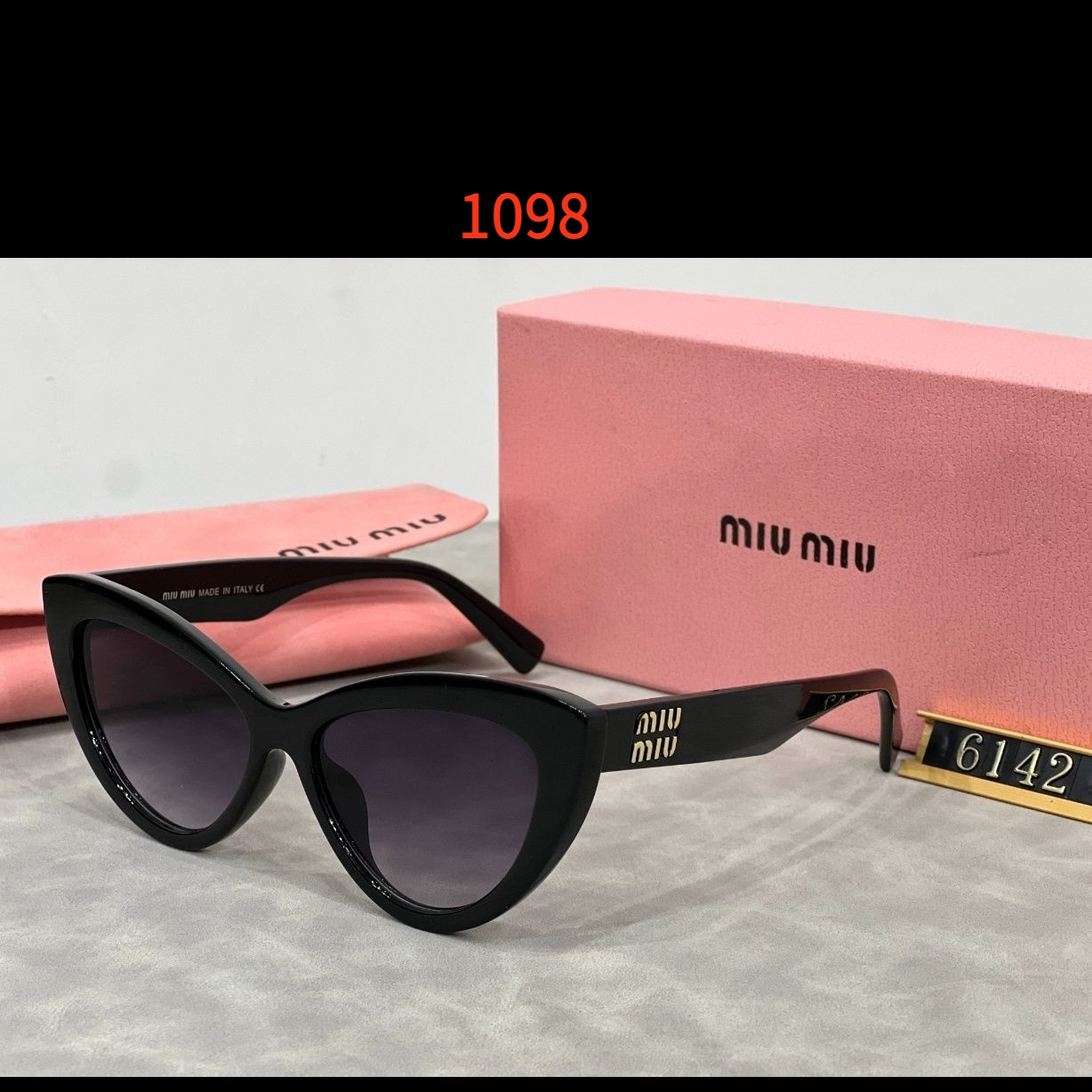 Sunglasses with the Box, SM23-6142 1096 1097 1098 1099 - qinlai888