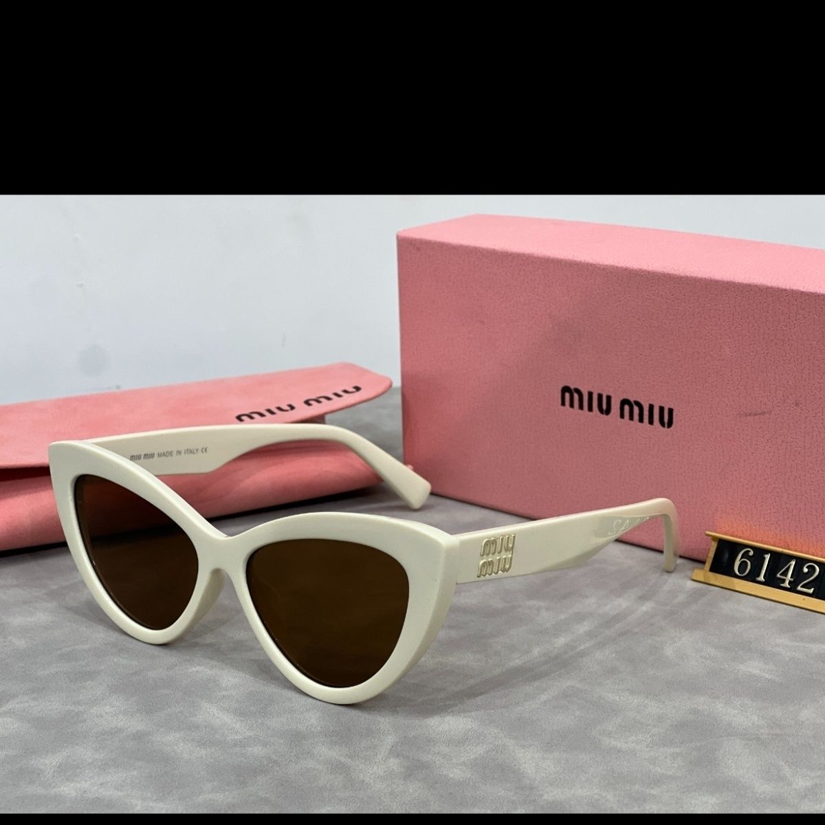Sunglasses with the Box, SM23-6142 1096 1097 1098 1099 - qinlai888