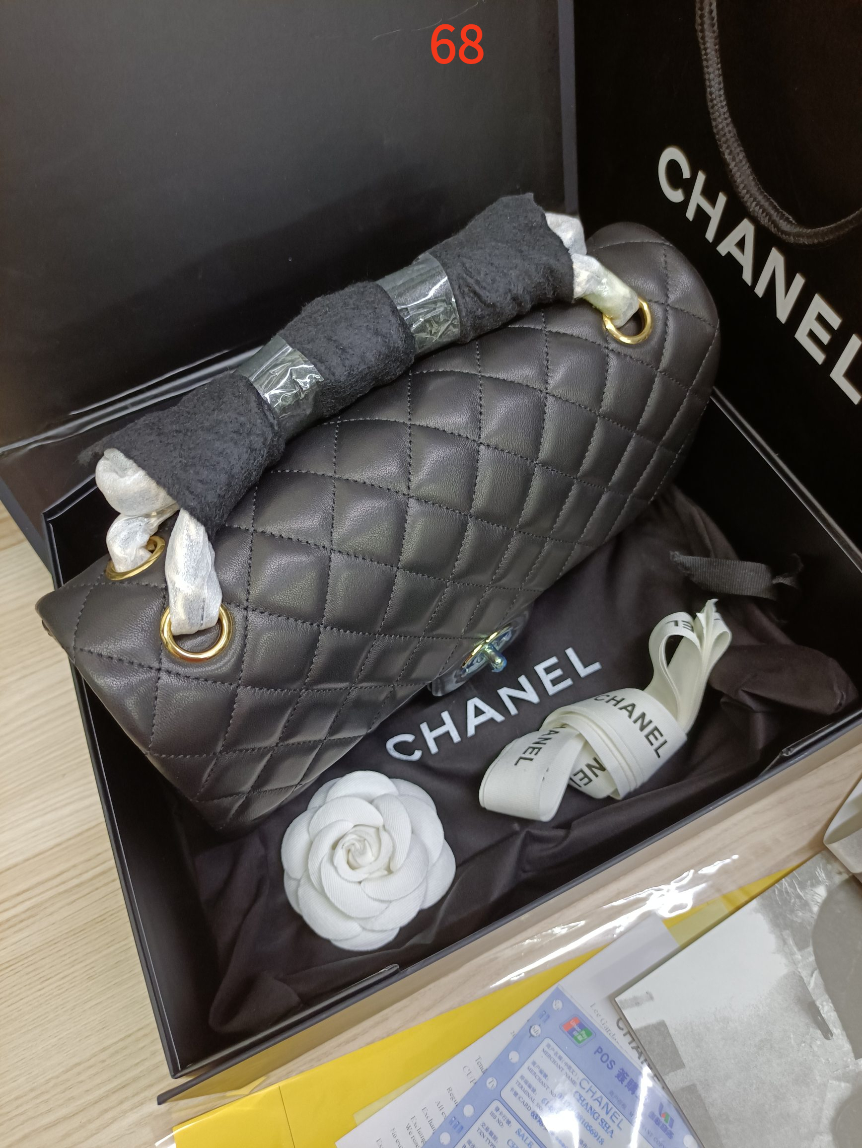 AAAA Quality Bag,No box,Size: 25CM, Sheepskin, BC199 068 - qinlai888