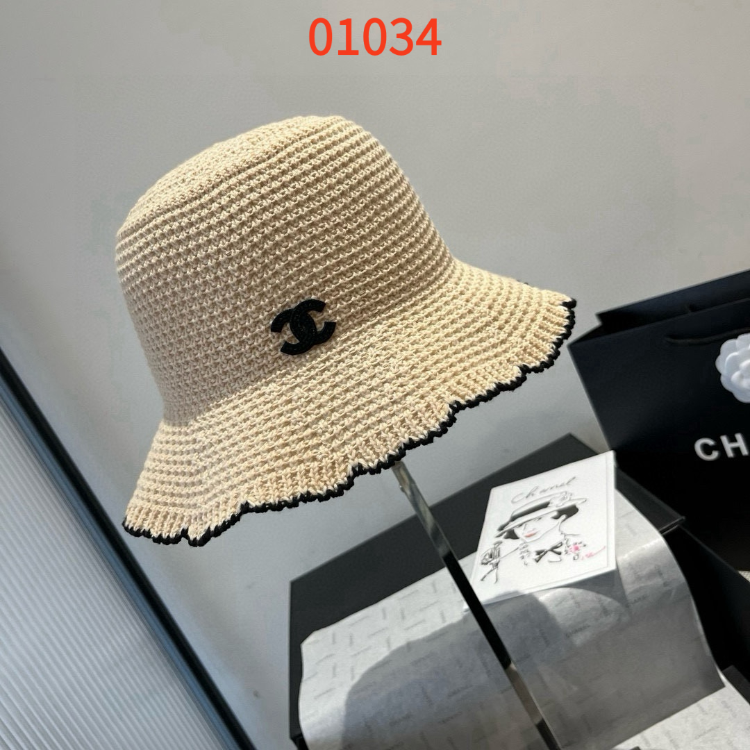 Hat without box, Size: 57cm, HC25 01034 01035 - qinlai888