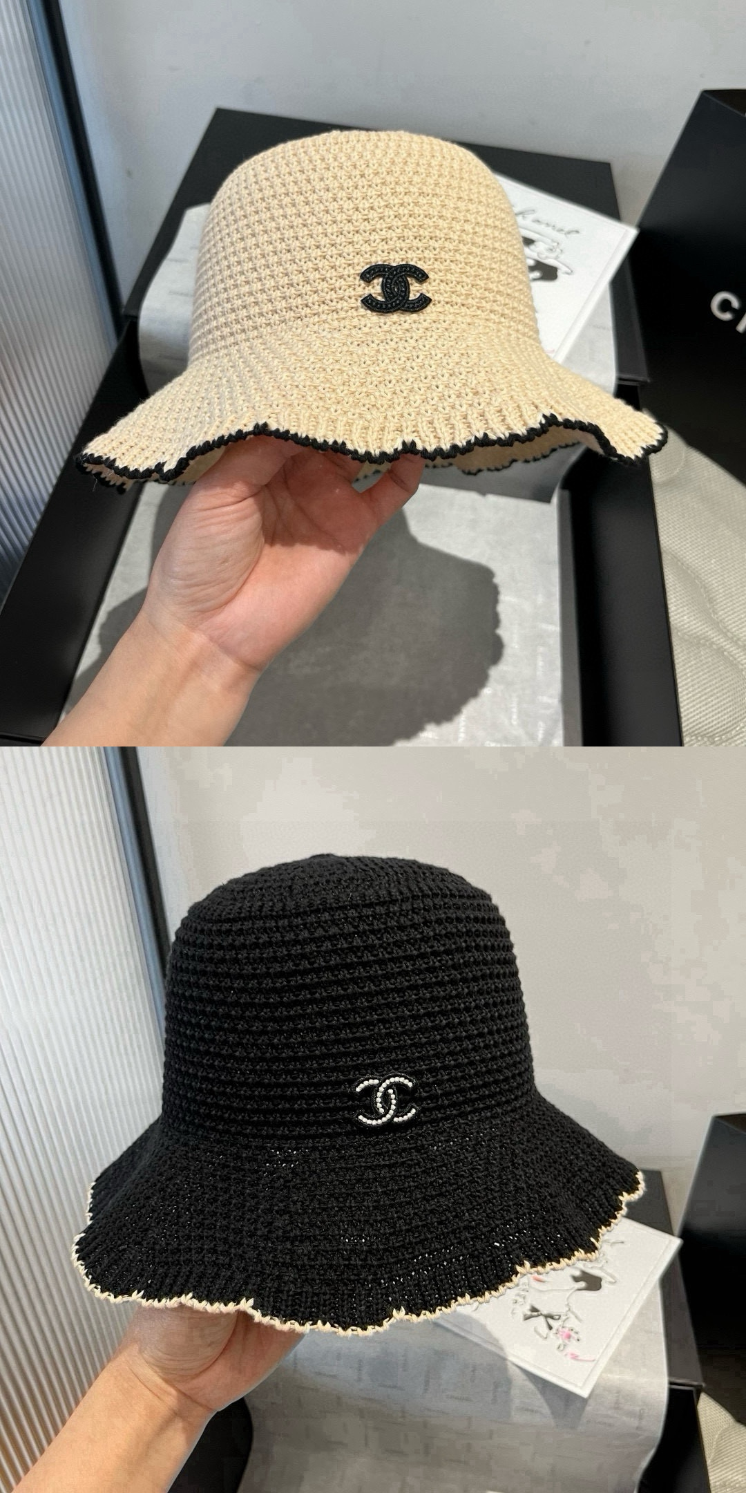 Hat without box, Size: 57cm, HC25 01034 01035 - qinlai888