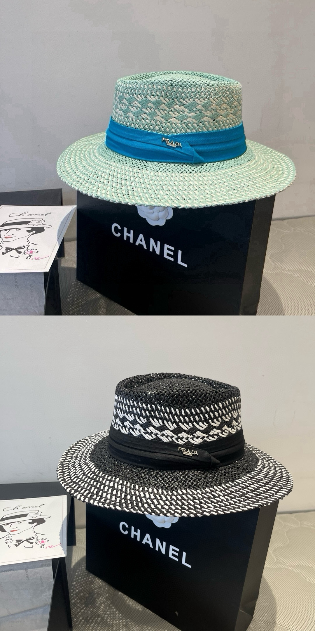 Hat without box, Size: 57cm, HP32 01027 01028 - qinlai888