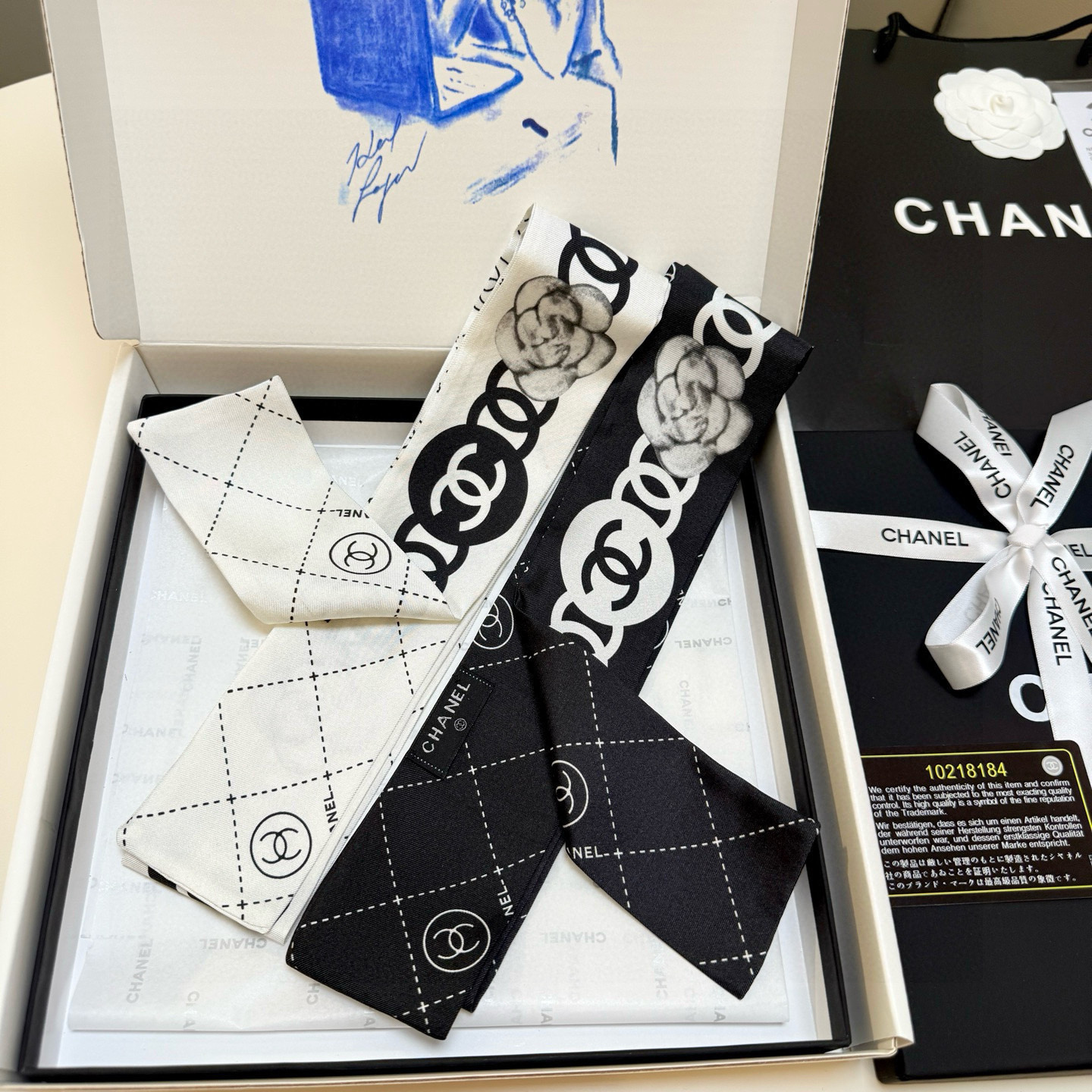 Luxury Scarf, 8*120cm, Without Box, SC.23 01140 01141 - qinlai888