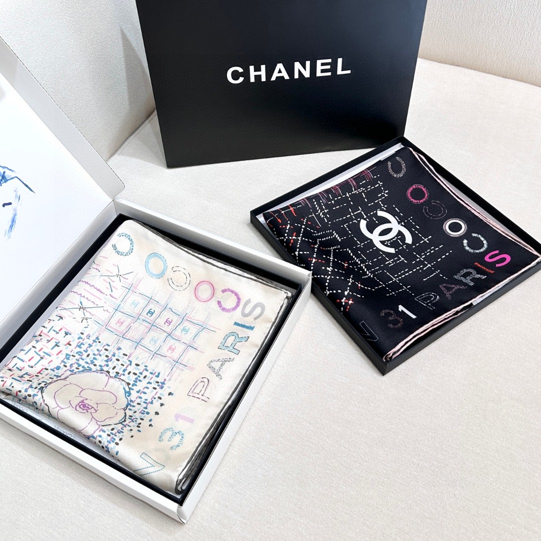 Luxury Scarf, 90*90cm, without box, SC.47 01148 01149 - qinlai888