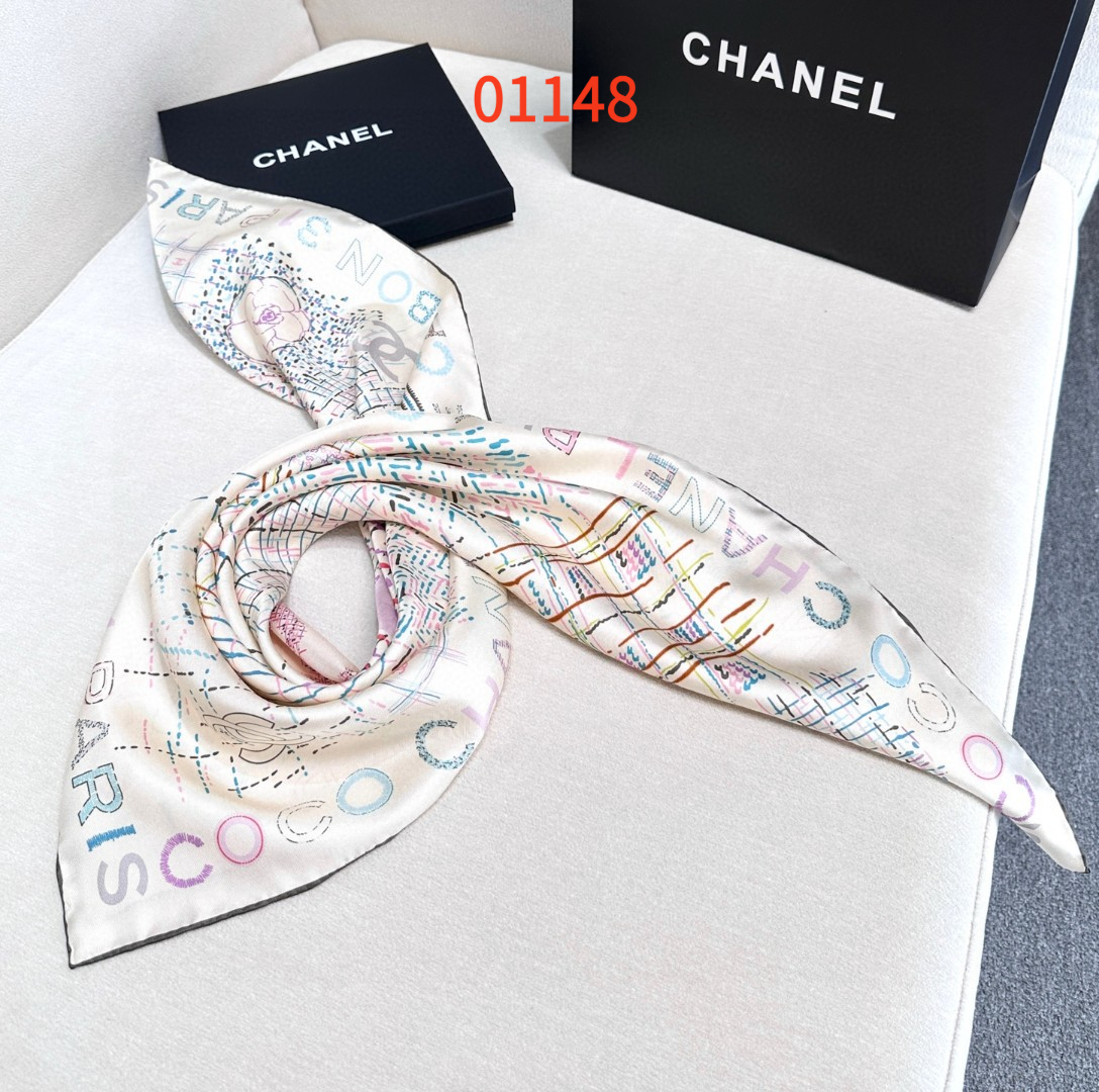 Luxury Scarf, 90*90cm, without box, SC.47 01148 01149 - qinlai888