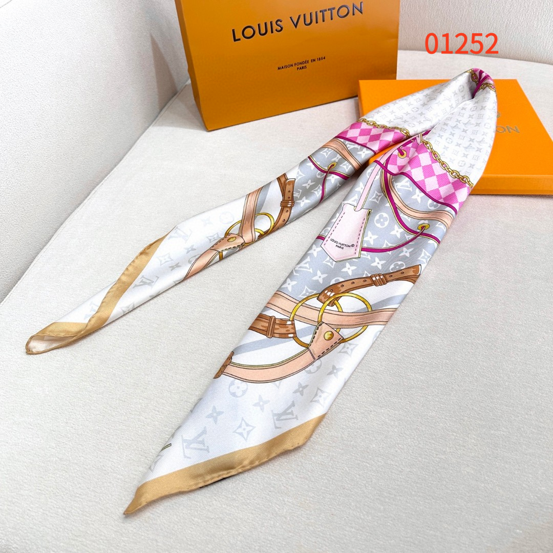 Luxury Scarf, 90*90cm, Without Box, SL42 01252 01253 - qinlai888