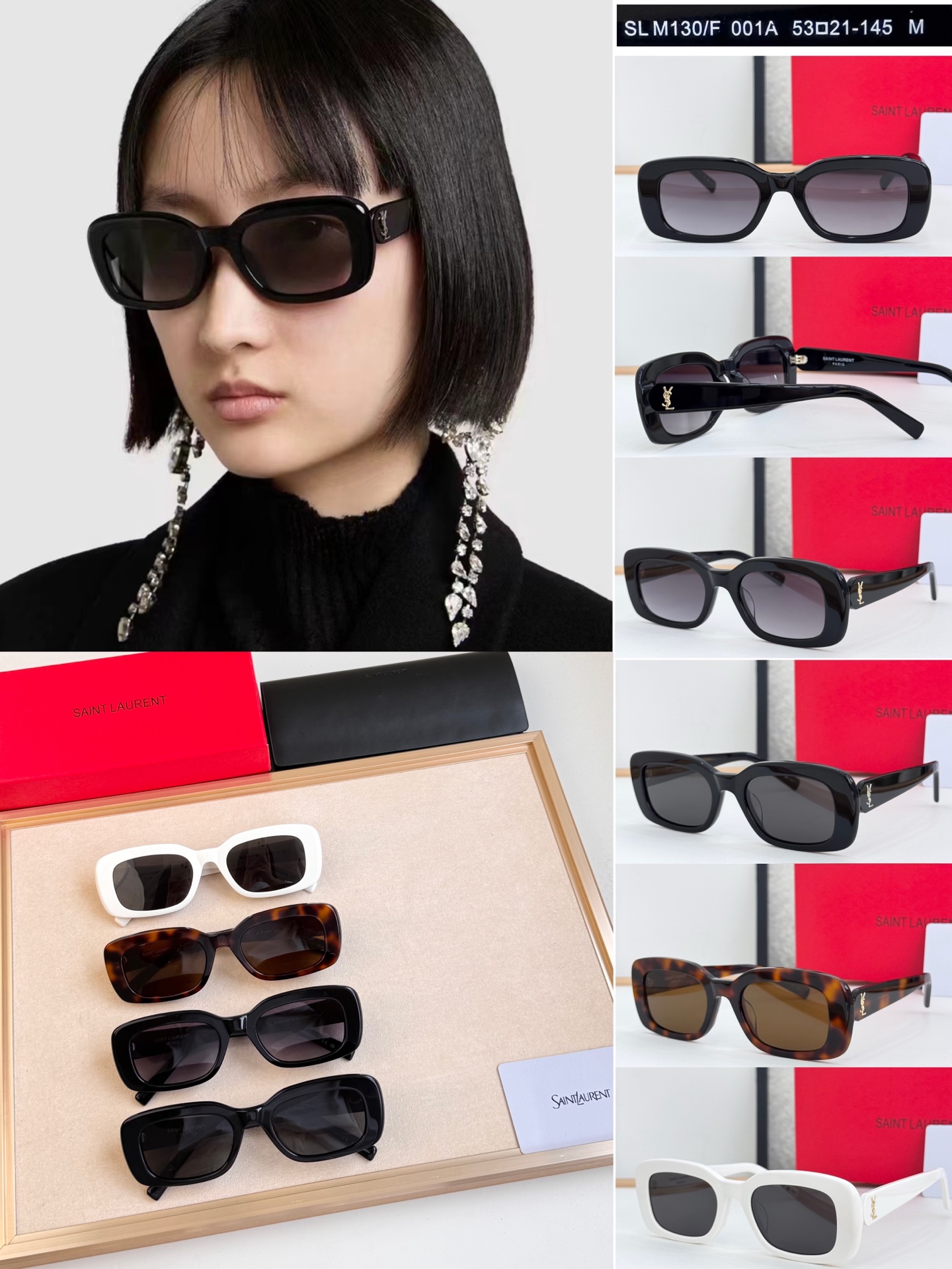 Sunglasses with the Box, SY49-SLM130-F 1282 1283 1284 1285 - qinlai888