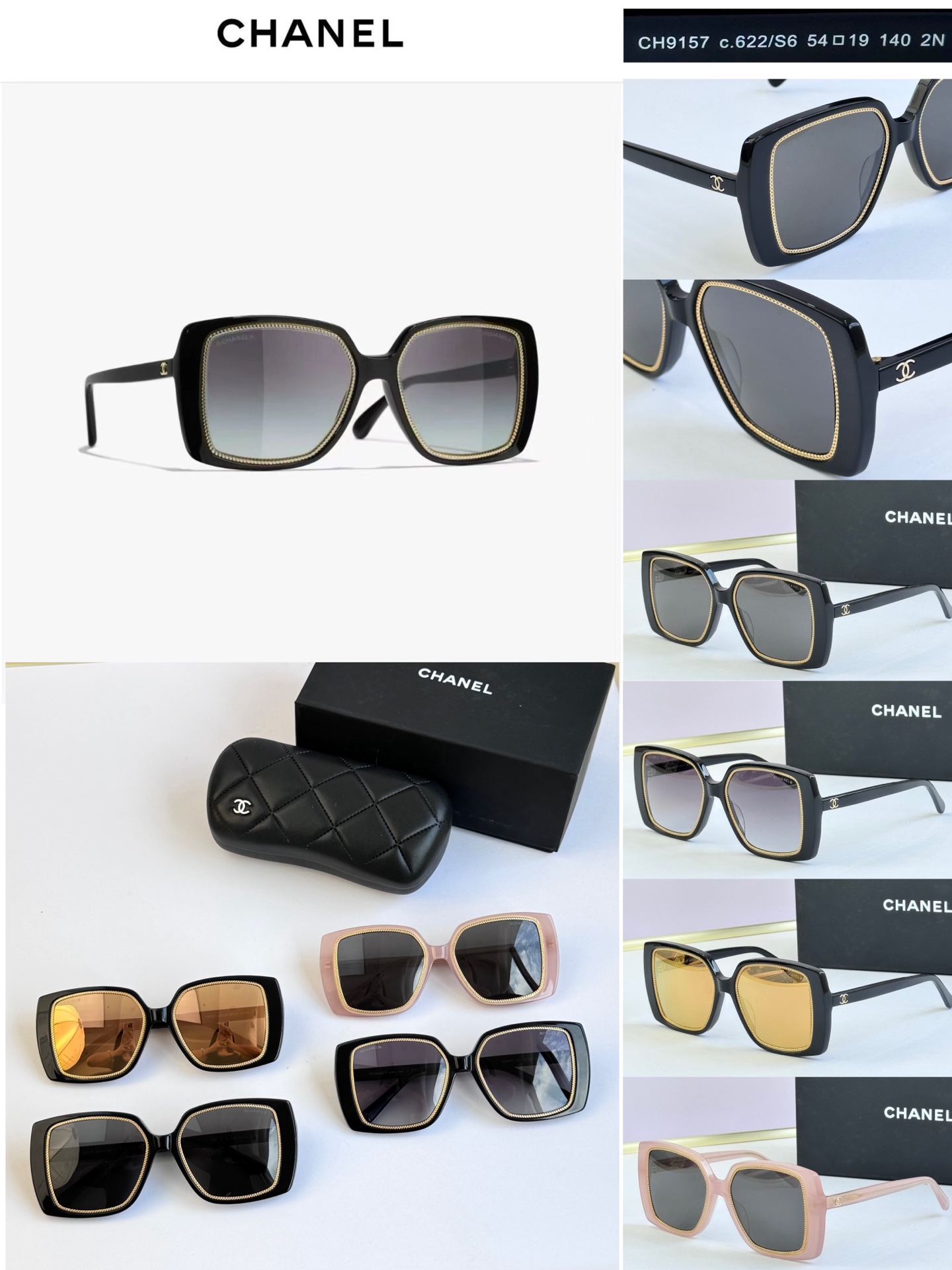 Sunglasses with the Box,9157,SC48 1323 1324 1325 1326 - qinlai888