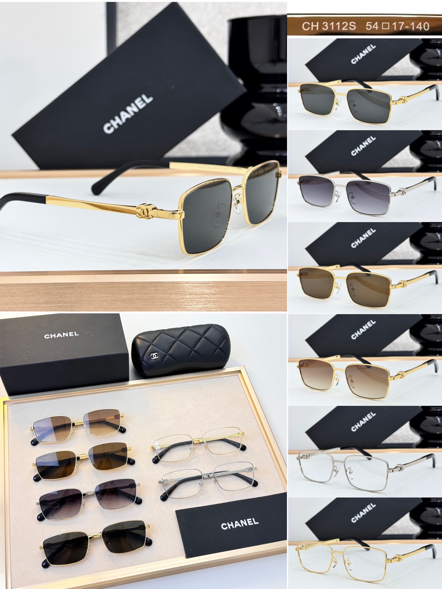 Sunglasses with the Box, 3112S, SC49 1374 1375 1376 1377 1378 1379 - qinlai888
