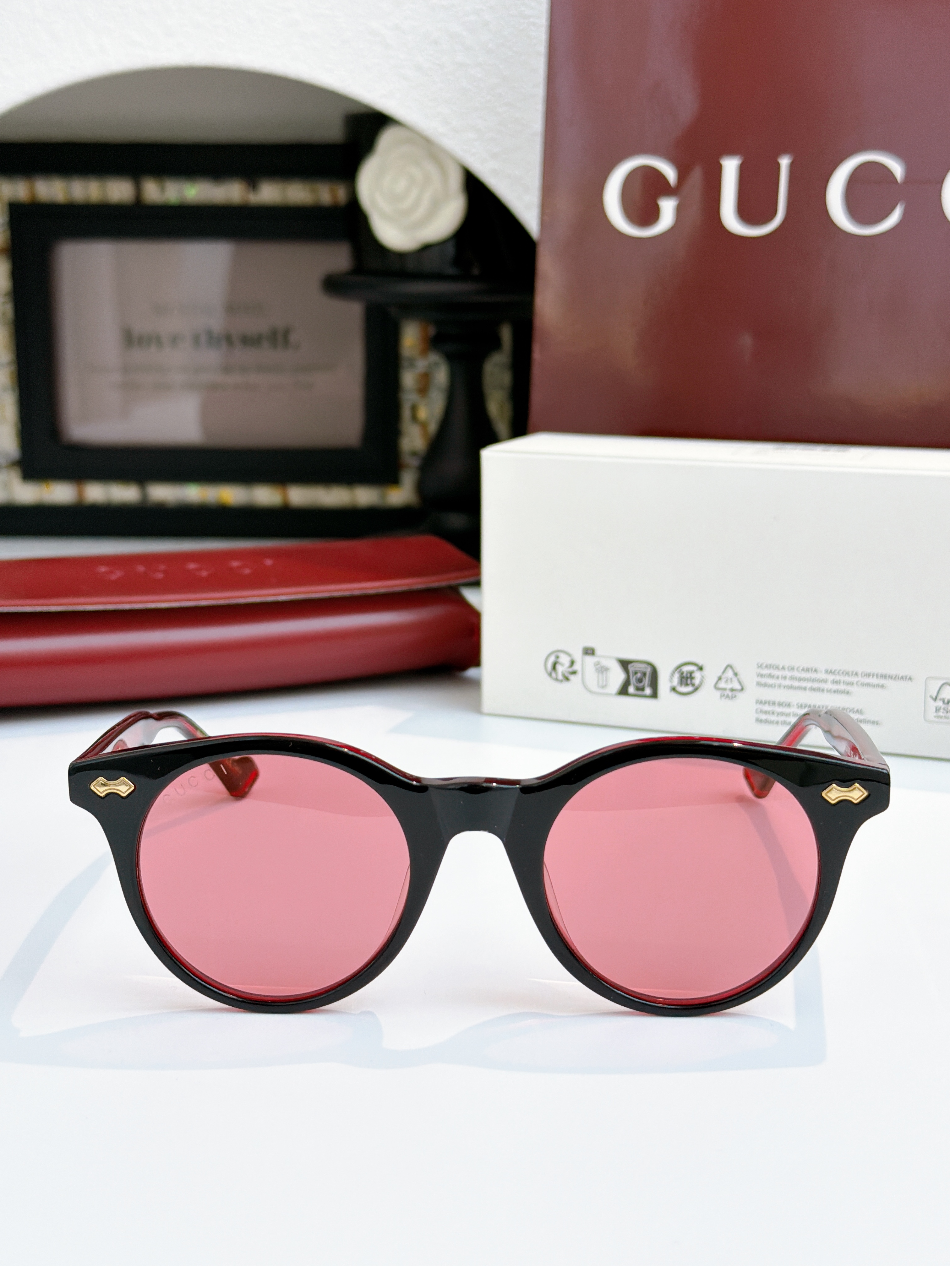 Sunglasses with the Box, GG0736S, SG43 1792 1793 1794 - qinlai888