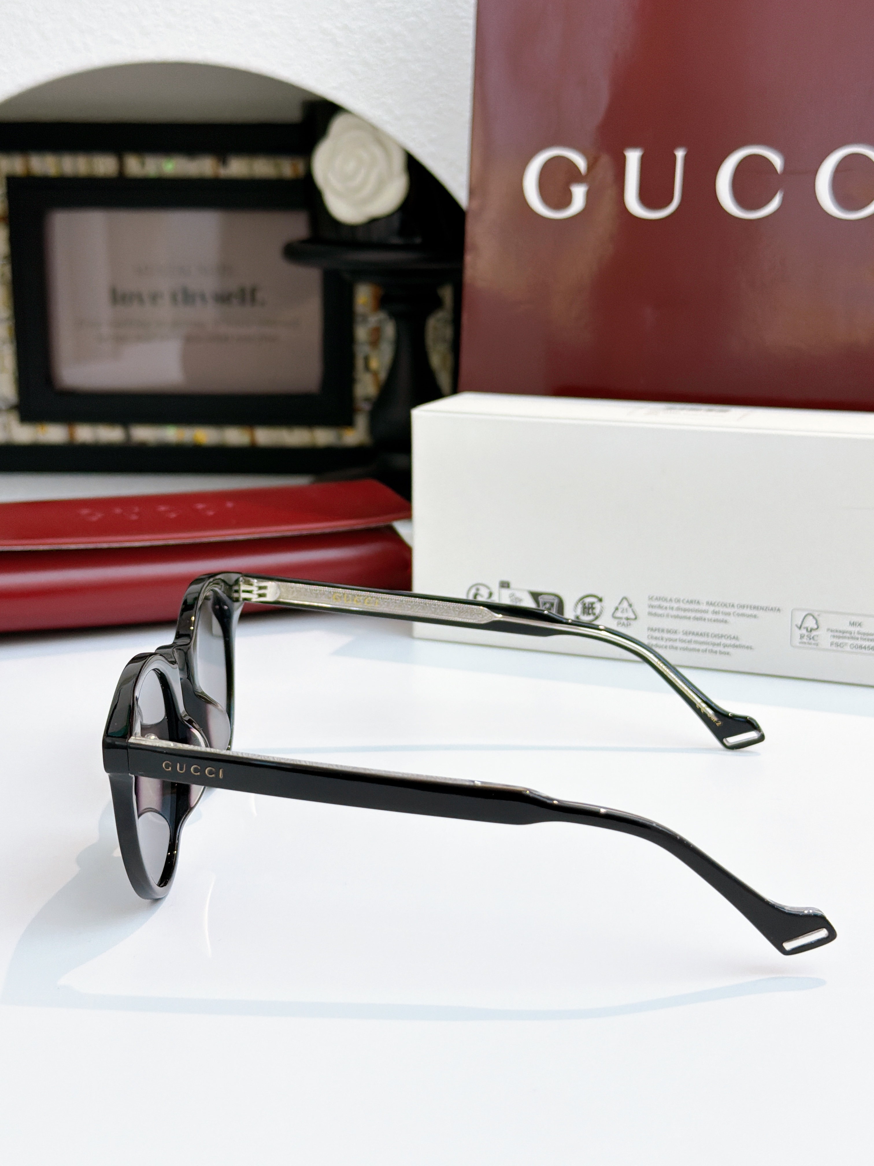 Sunglasses with the Box, GG0736S, SG43 1792 1793 1794 - qinlai888