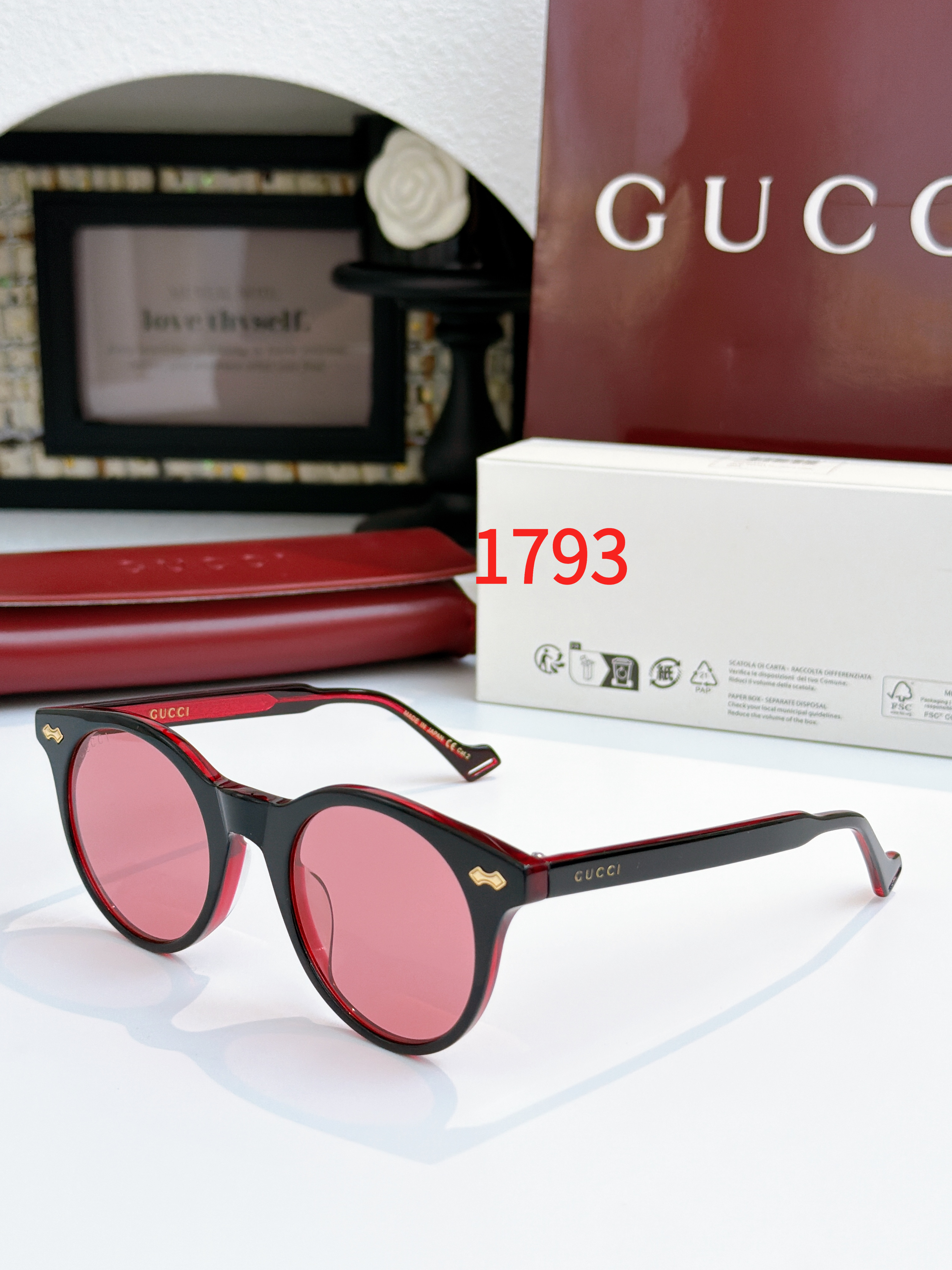 Sunglasses with the Box, GG0736S, SG43 1792 1793 1794 - qinlai888