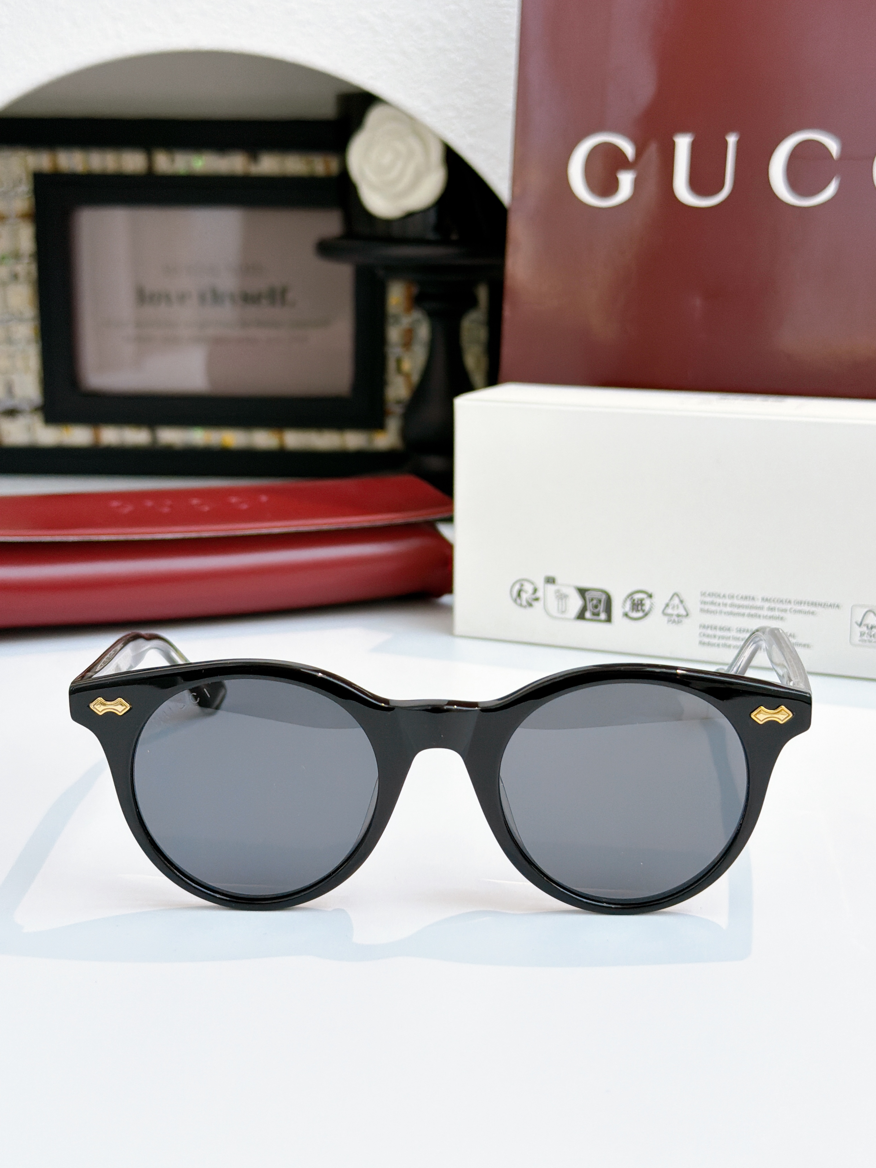 Sunglasses with the Box, GG0736S, SG43 1792 1793 1794 - qinlai888