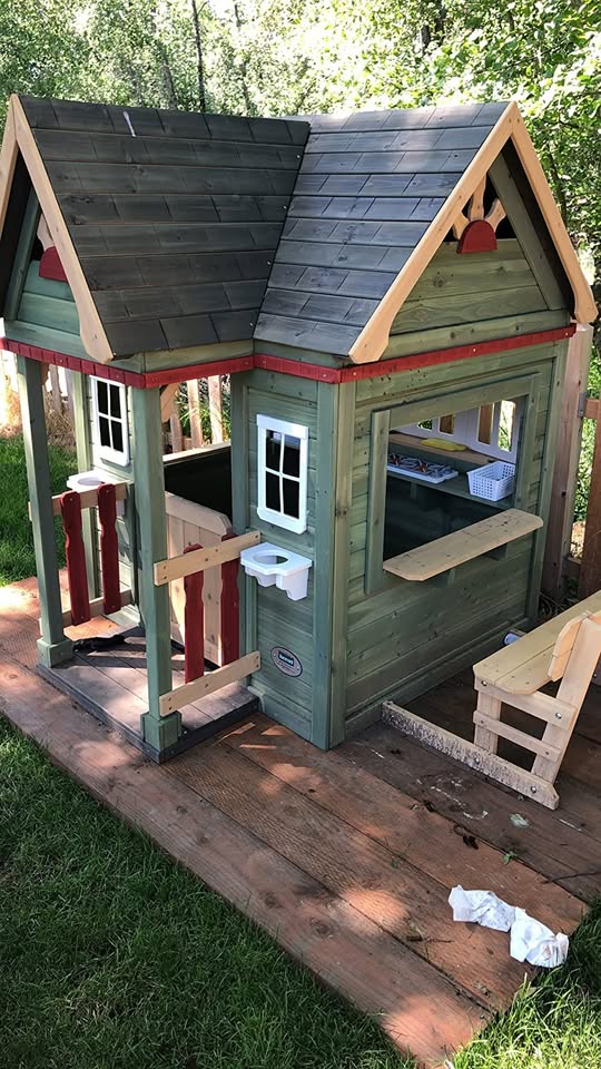 Victorian Inn's all-cedar outdoor playhouse