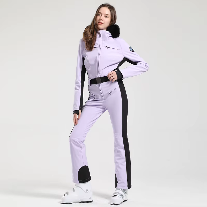 GSOU SNOW One-piece Ski Suit Women Thickening Snowboard Female Overalls Winter Windproof Waterproof Breathable Clothing Skiing