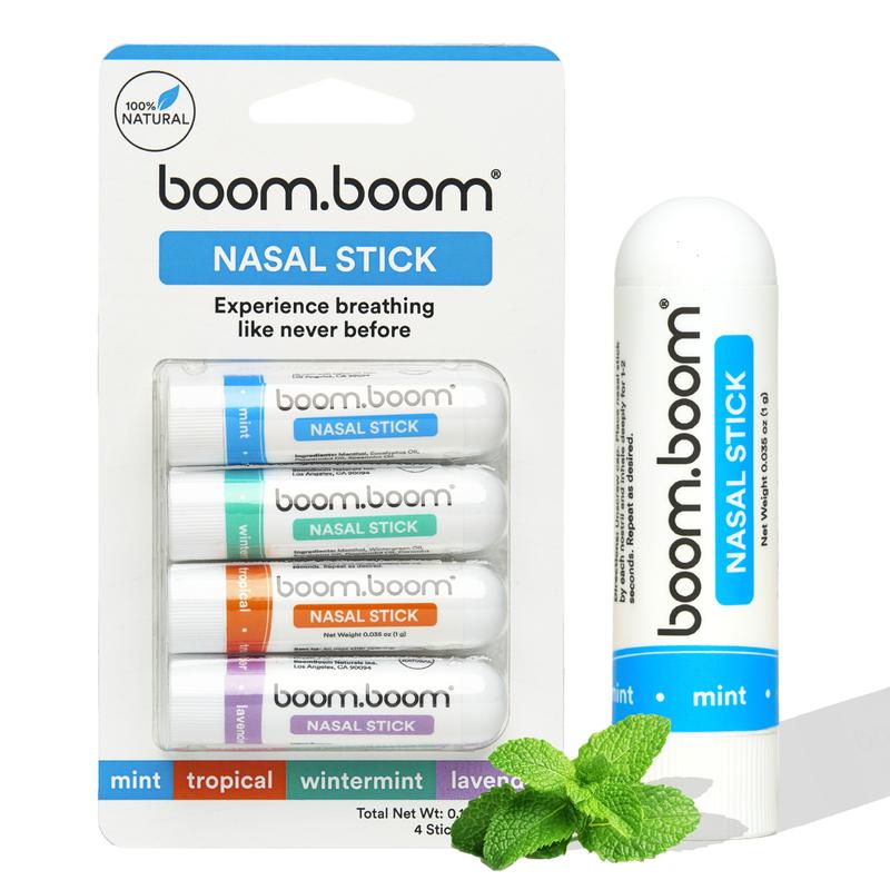 BoomBoom Nasal Stick: Free Your Nose| Featured on SharkTank| Powerful Essential Oils with Vapor Flow Technology| Breathe In Life