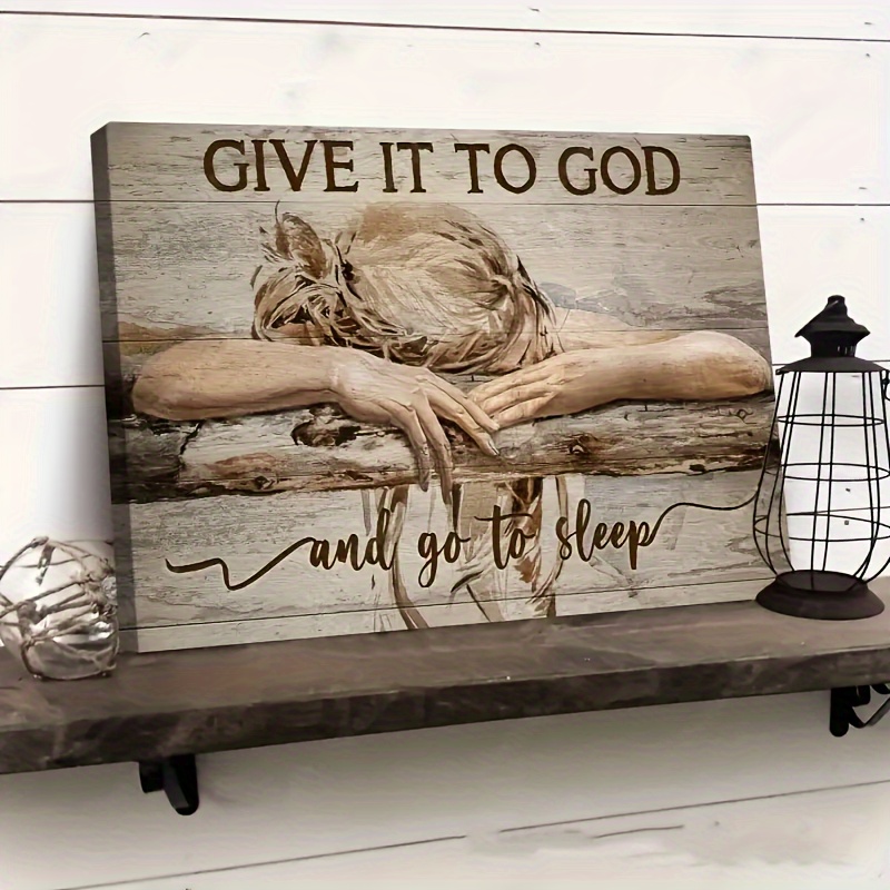 [Inspirational Wall Art] Rustic Wooden Texture Inspirational 