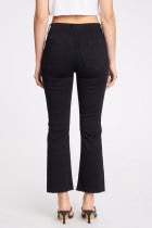 Emery High Rise Kick Flare - Tar Black