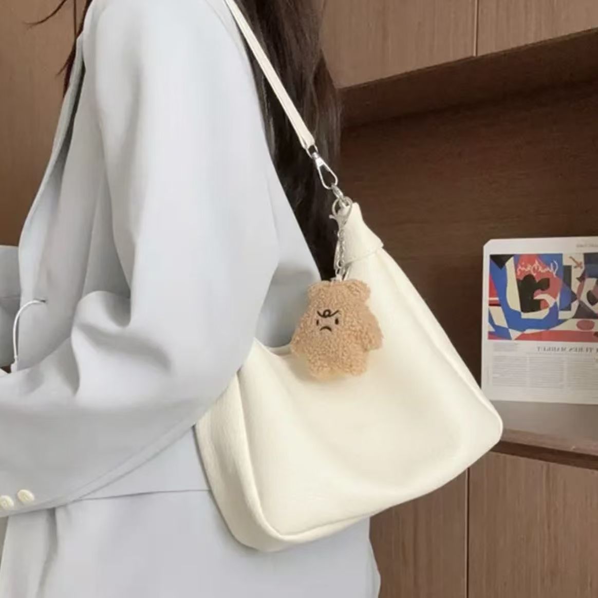 Simple and fashionable multi-purpose business bag for 2025 new style casual large capacity crossbody high-end tote bag