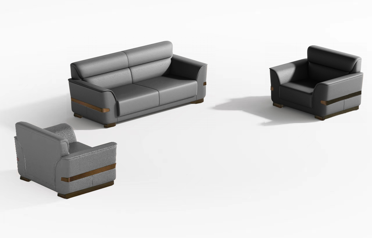 Sofa/Dark grey leather