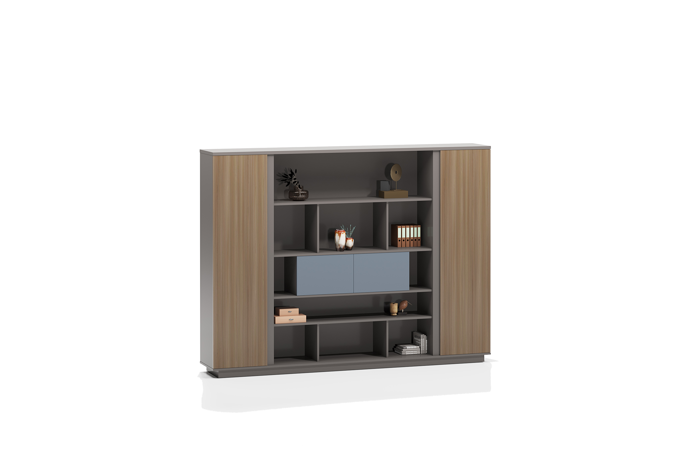 File Cabinet  / Qianxi Oak + Space Gray