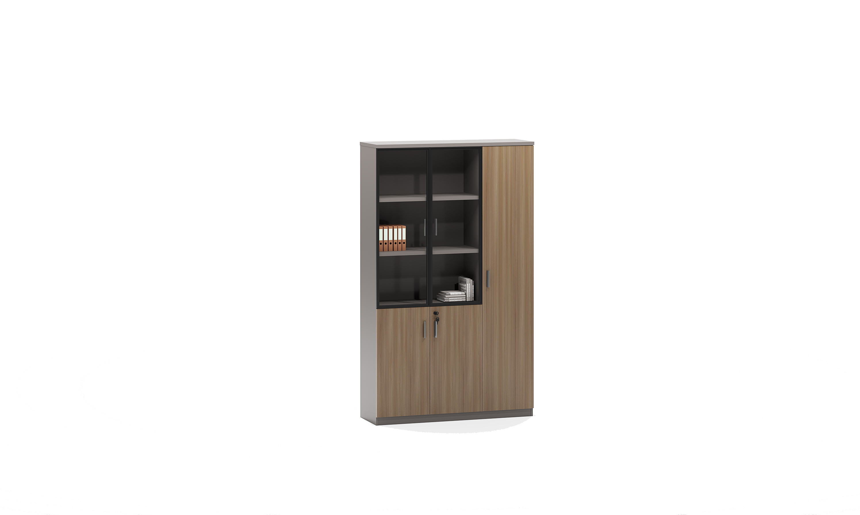 File Cabinet  / Qianxi Oak + Space Gray